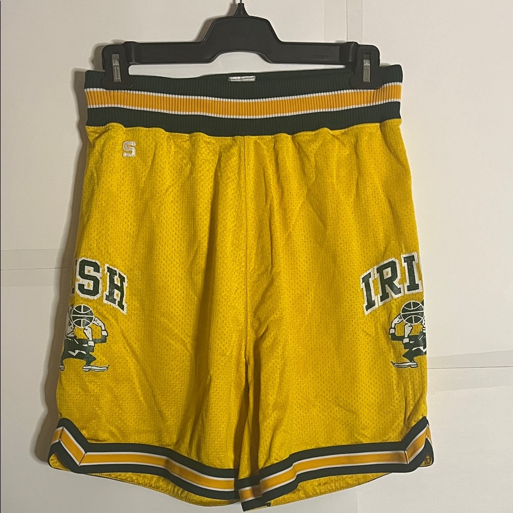 😄Vintage nostalgic 80’s NotreDame fighting Irish shorts pro pak speedline